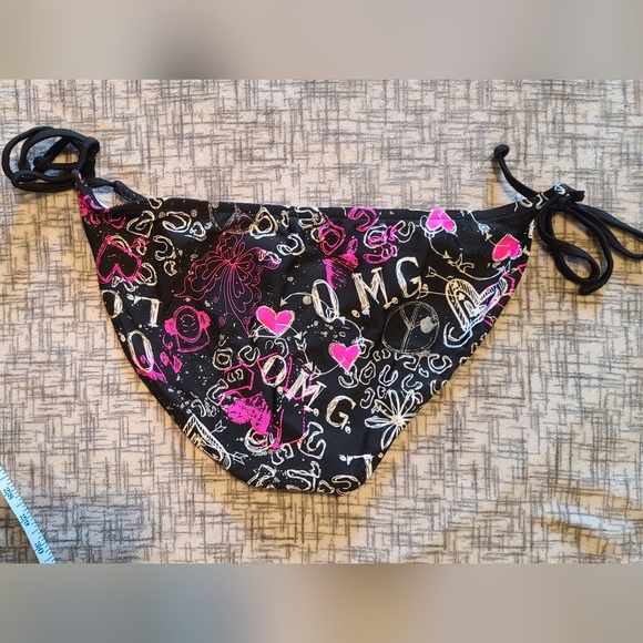 Black Bikini Swim Bottoms - Picture 3 of 4